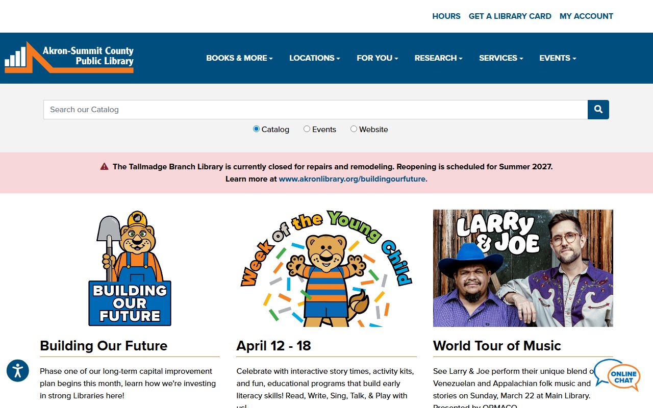 Akron-Summit County Public Library for Akron genealogy records