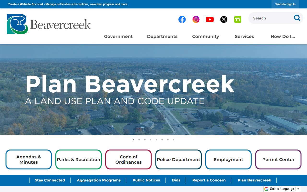 Beavercreek City Clerk for Beavercreek genealogy records