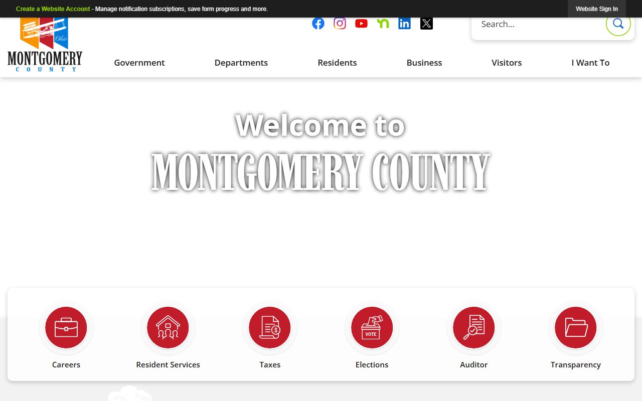 Montgomery County Records Center for Dayton genealogy records
