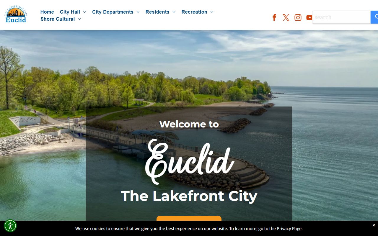 City of Euclid website for Euclid genealogy records