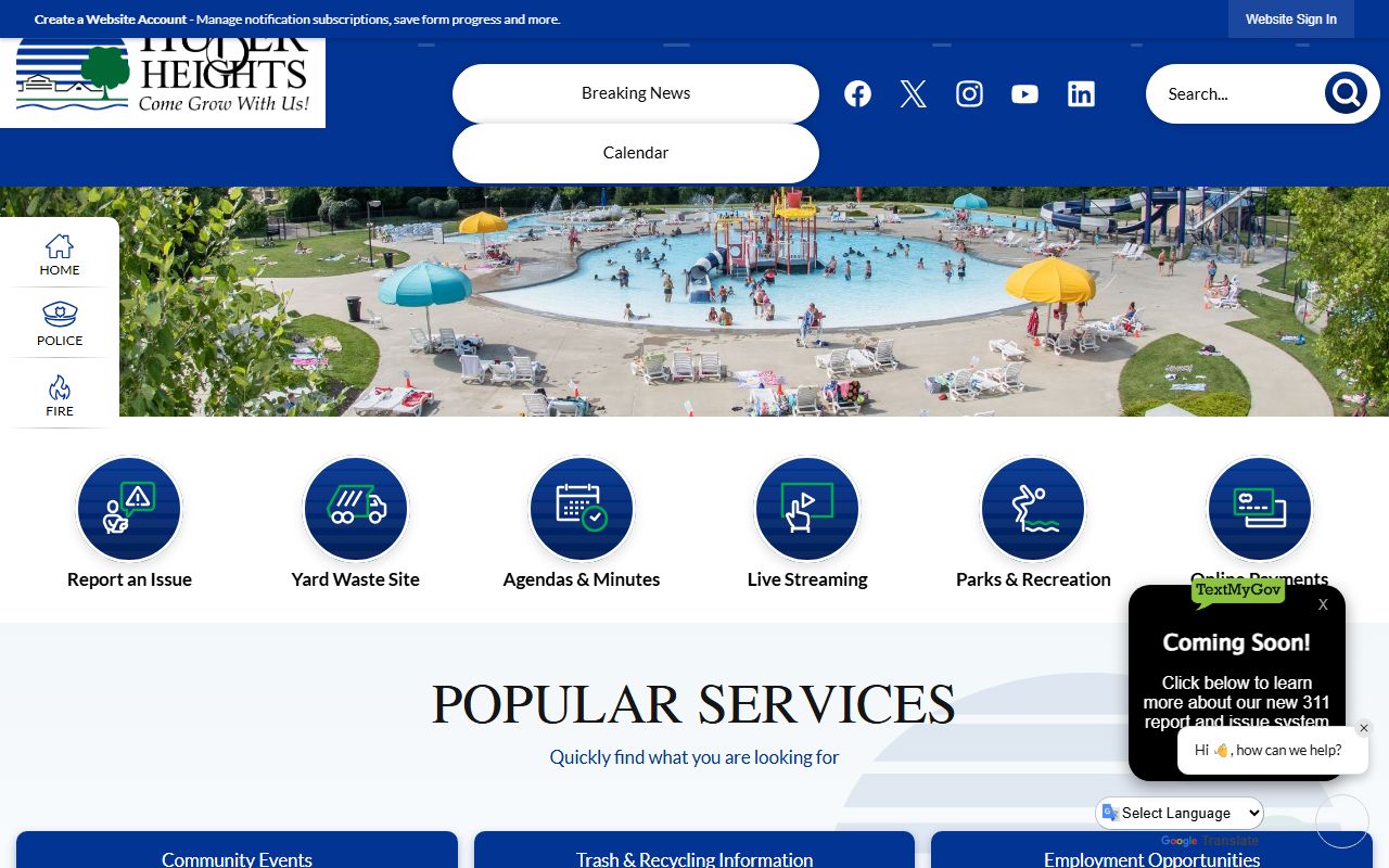 Huber Heights City Clerk for Huber Heights genealogy records