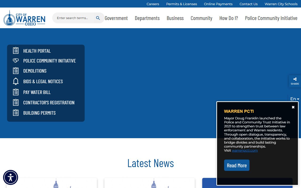 Warren City Clerk office for Warren genealogy records