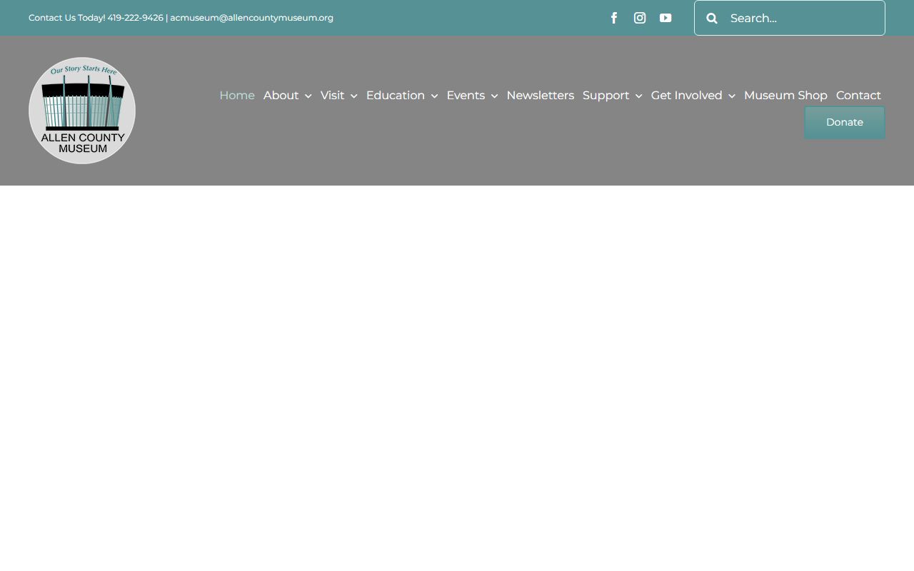 Allen County Museum and Historical Society for Allen County genealogy records