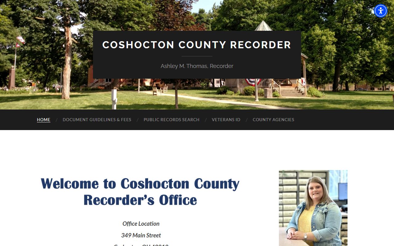 Coshocton County Recorder office for Coshocton County genealogy records