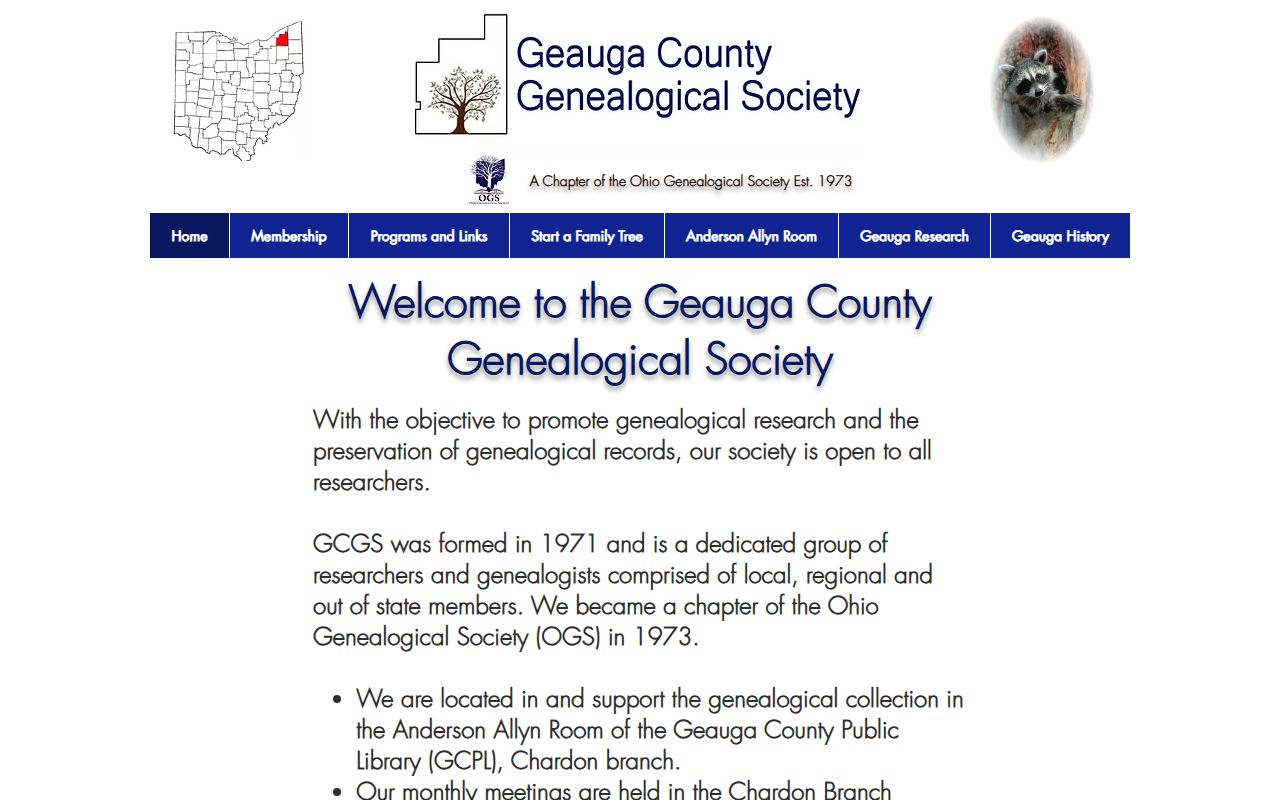 Geauga County Genealogical Society for Geauga County genealogy records