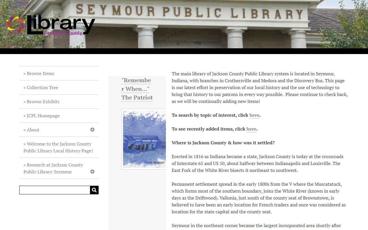 Jackson County Historical Society for Jackson County genealogy records