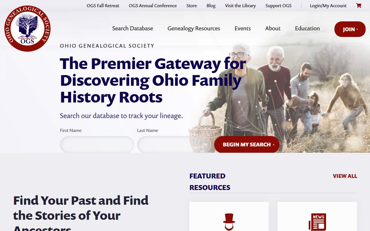 Ohio Genealogical Society resources for Ohio genealogy records